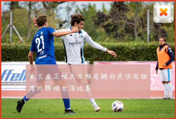 米兰后卫帕夫洛维奇腿部受伤恐缺席对阵帕尔马比赛